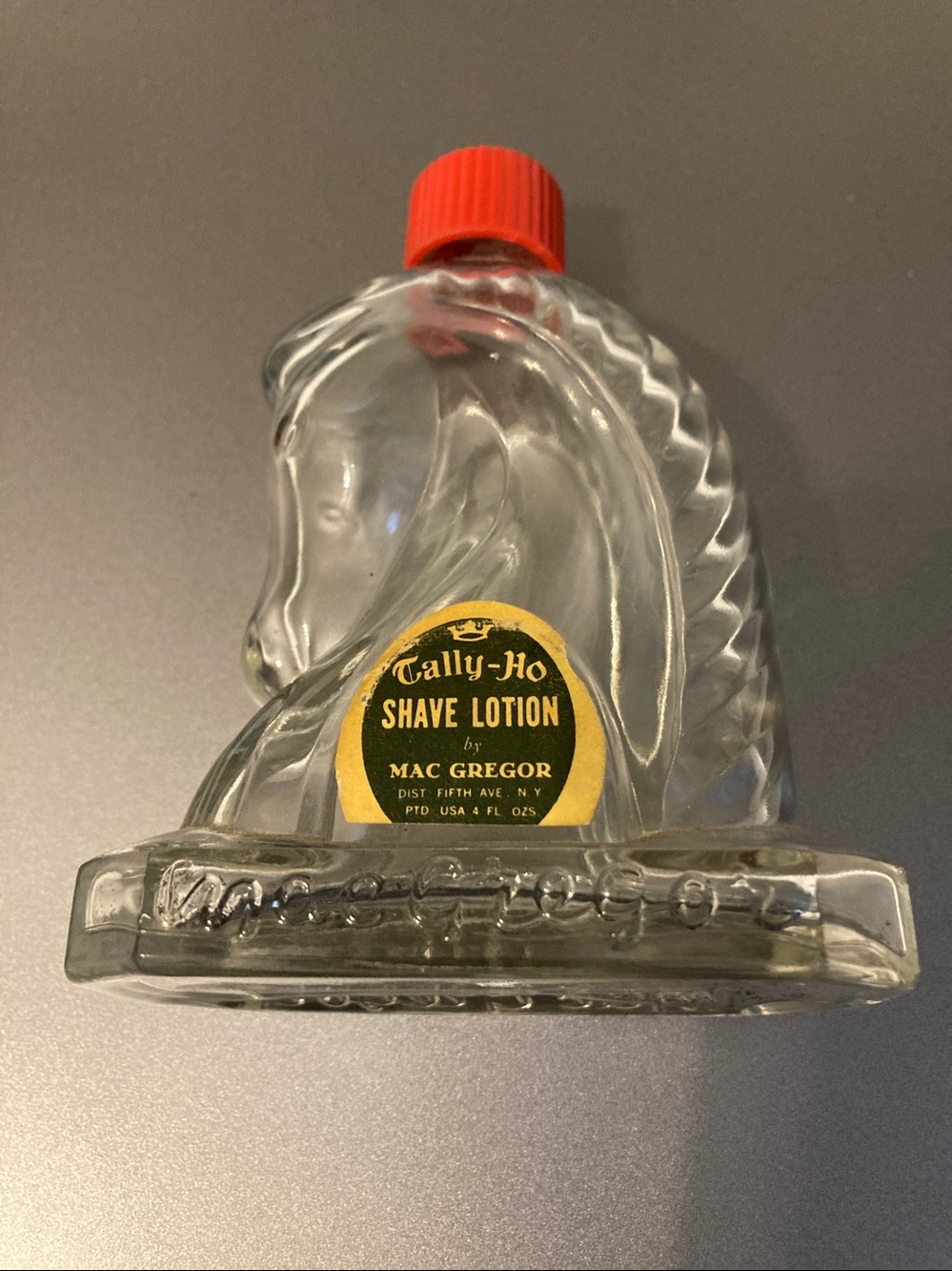 Vintage Tally-Ho Aftershave Lotion Bottle by Mac Gregor.